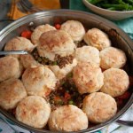 Beef on Easy Garlic Cheddar Biscuits