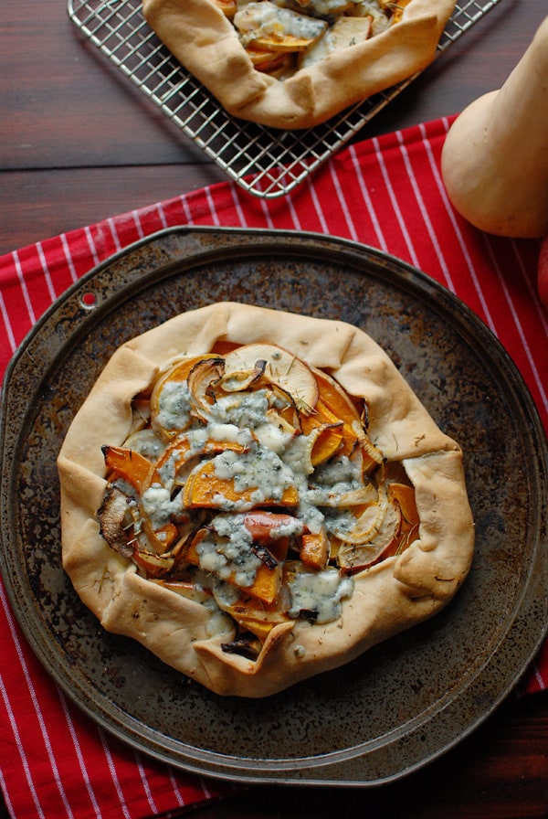 Winter Squash and Blue Cheese Galette
