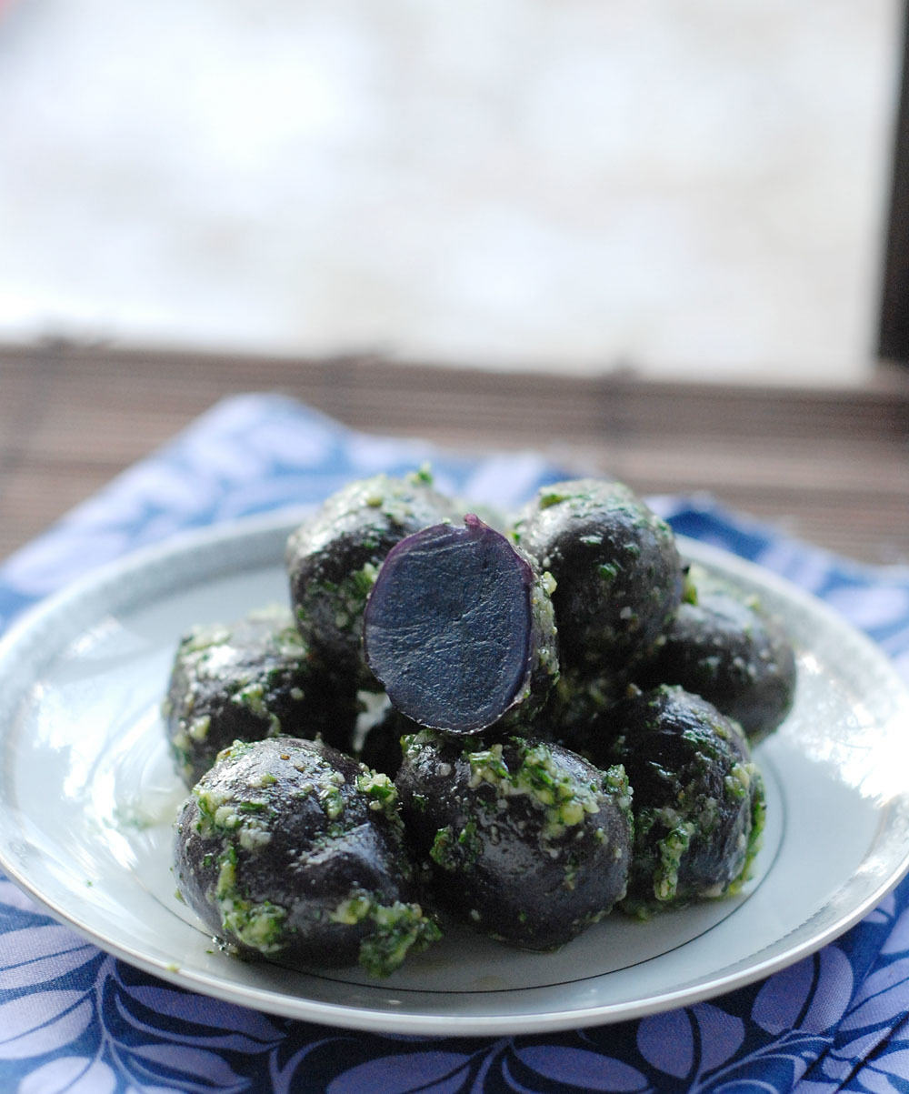 Purple Parsley Potatoes