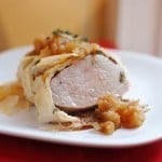 Phyllo Wrapped Pork with Apple-Thyme Chutney