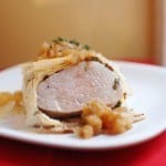 Phyllo Wrapped Pork with Apple-Thyme Chutney