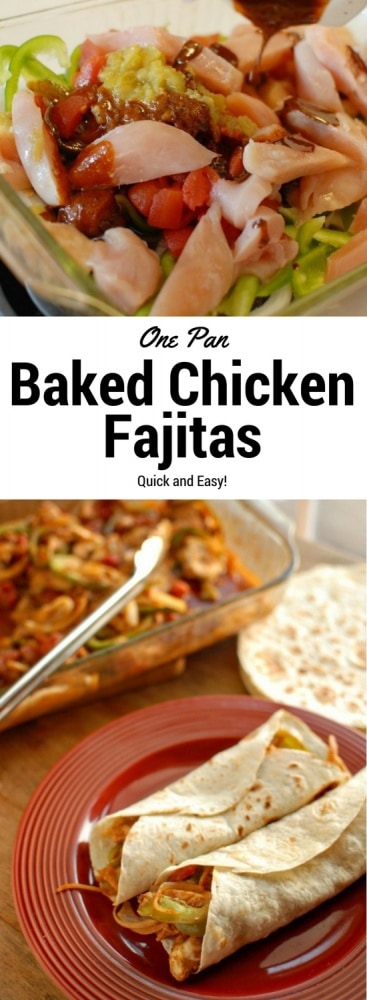 Baked Chicken Fajitas