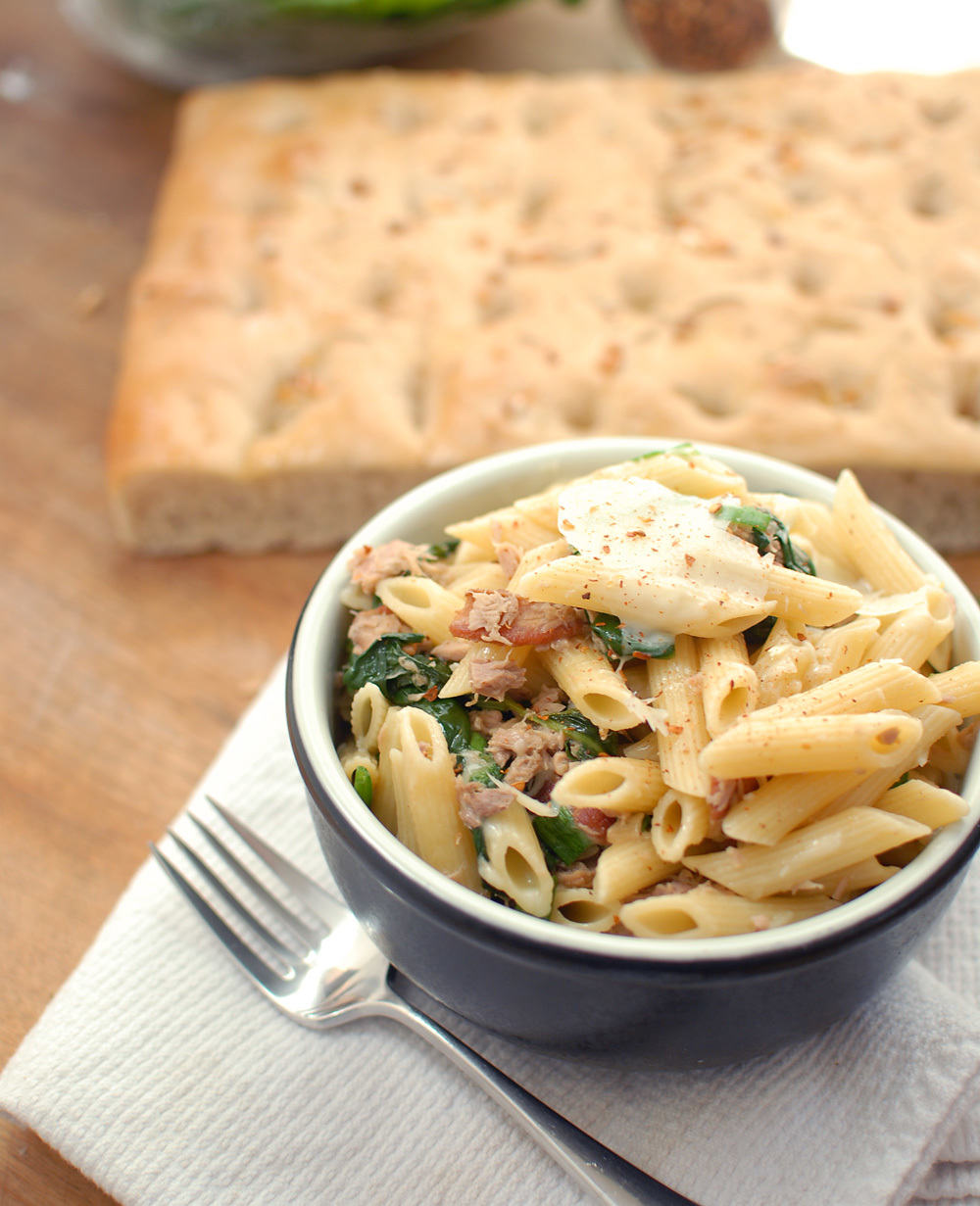 Tuna and Bacon Pasta