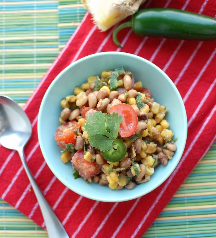 Spicy Black Eye Pea Salad