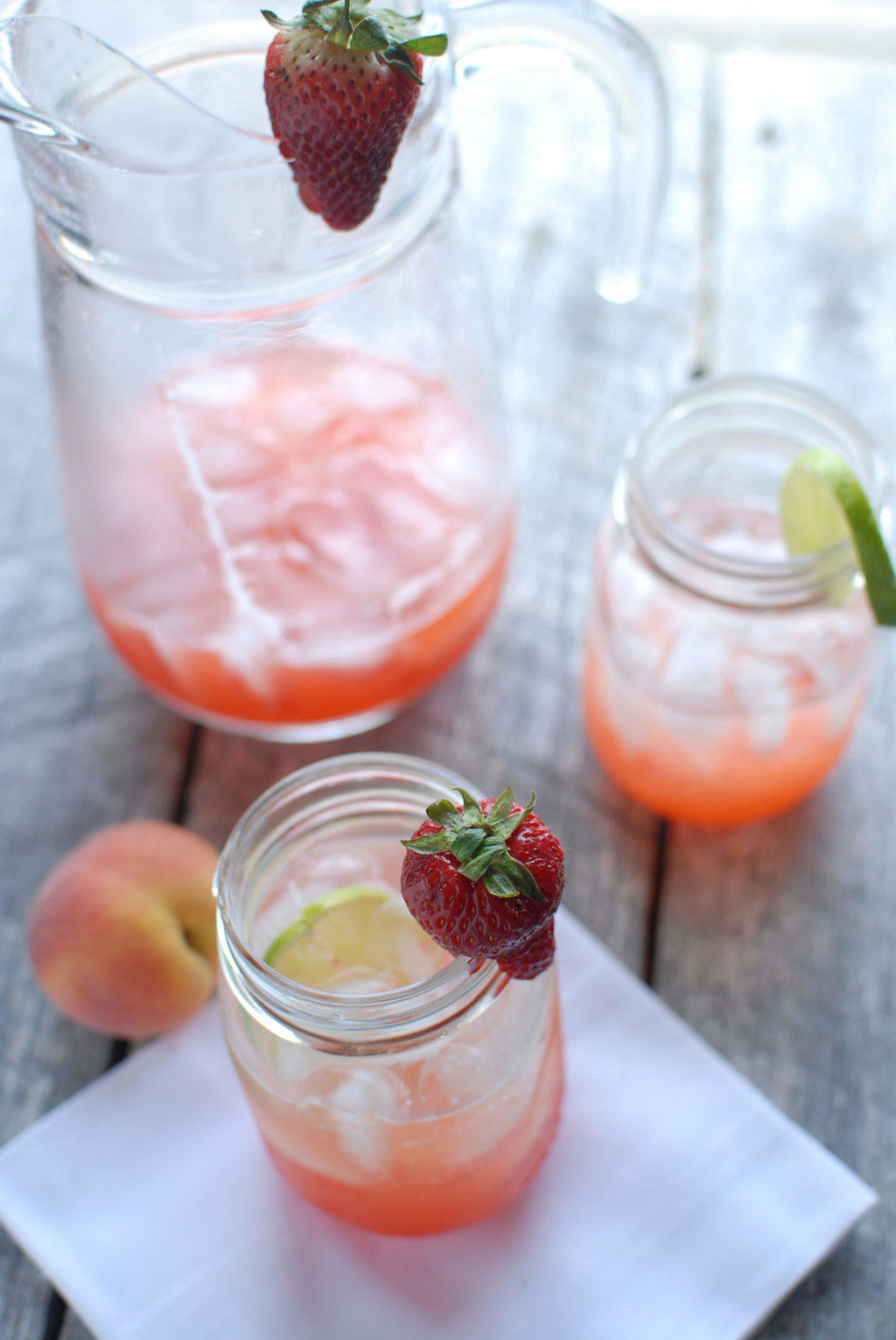 Strawberry Peach Limeade