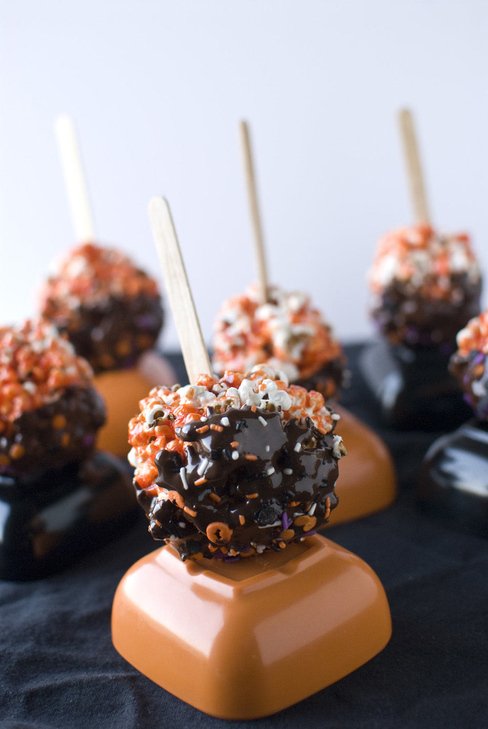 Chocolate Covered Popcorn Balls