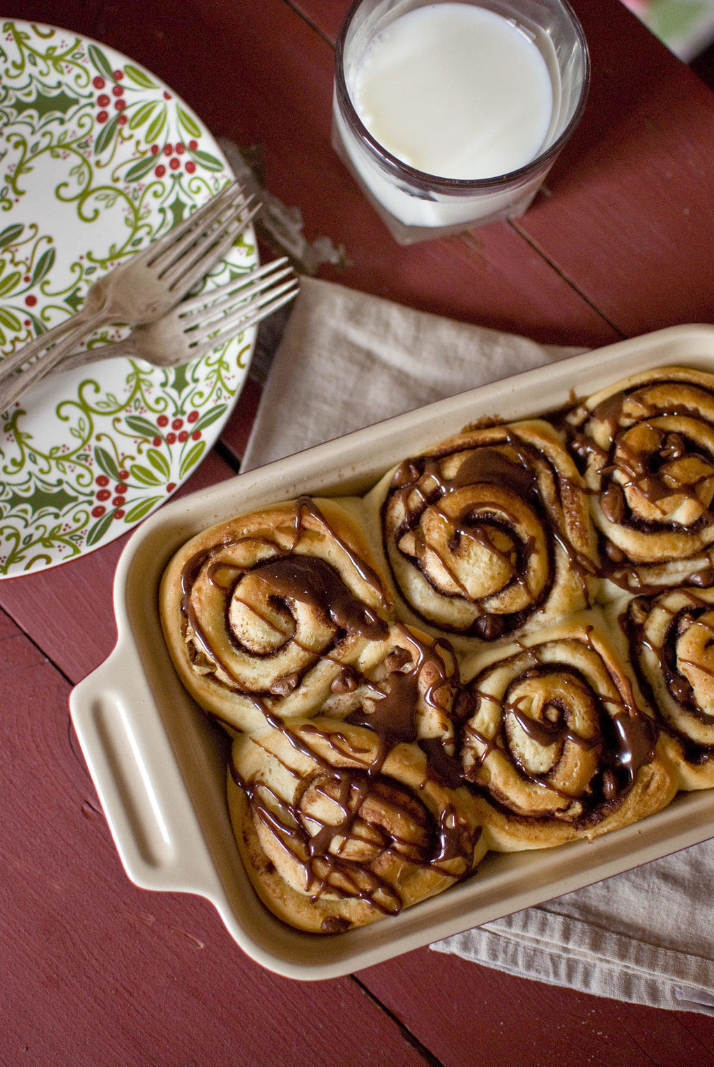 Walnut Chocolate Chip Yeast Rolls