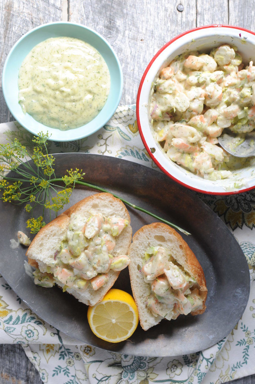 Lemon DIll Shrimp Salad