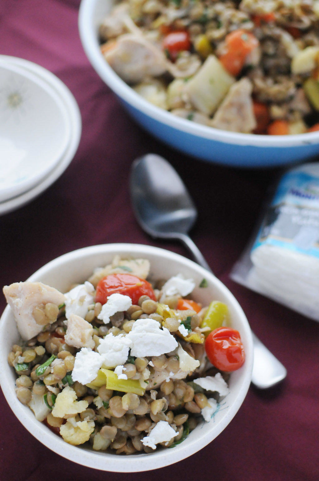 Roasted Veggie and Lentil Salad