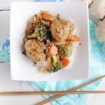 Turkey Teriyaki Meatball Stirfry