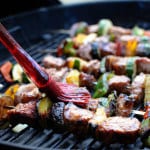 Pineapple Ginger Pork Kabobs