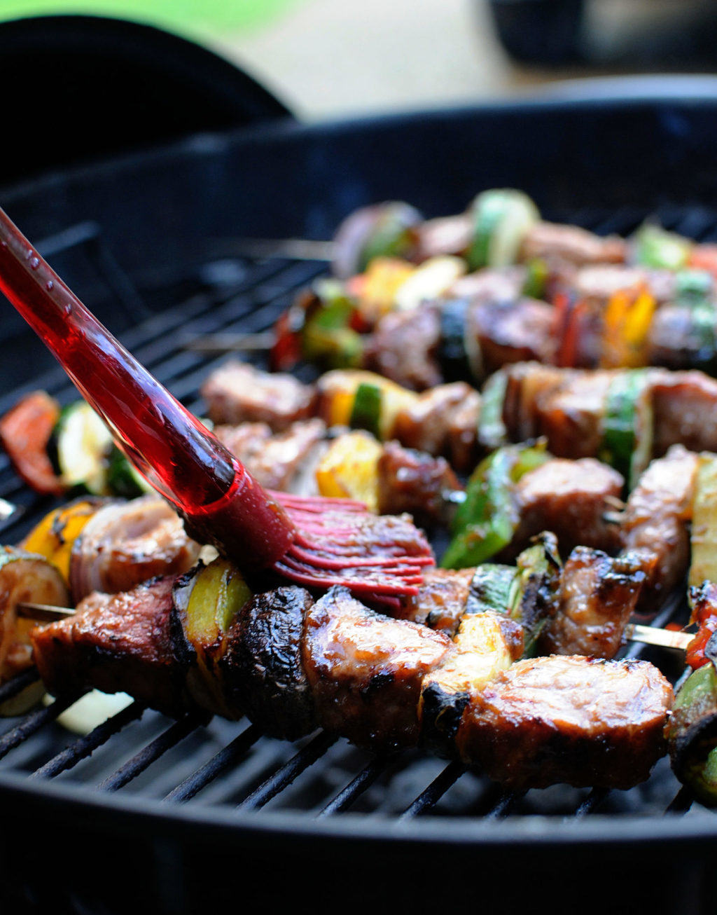 Pineapple Ginger Pork Kabobs