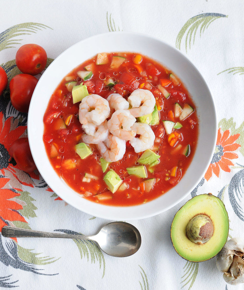 Spicy Shrimp Gazpacho