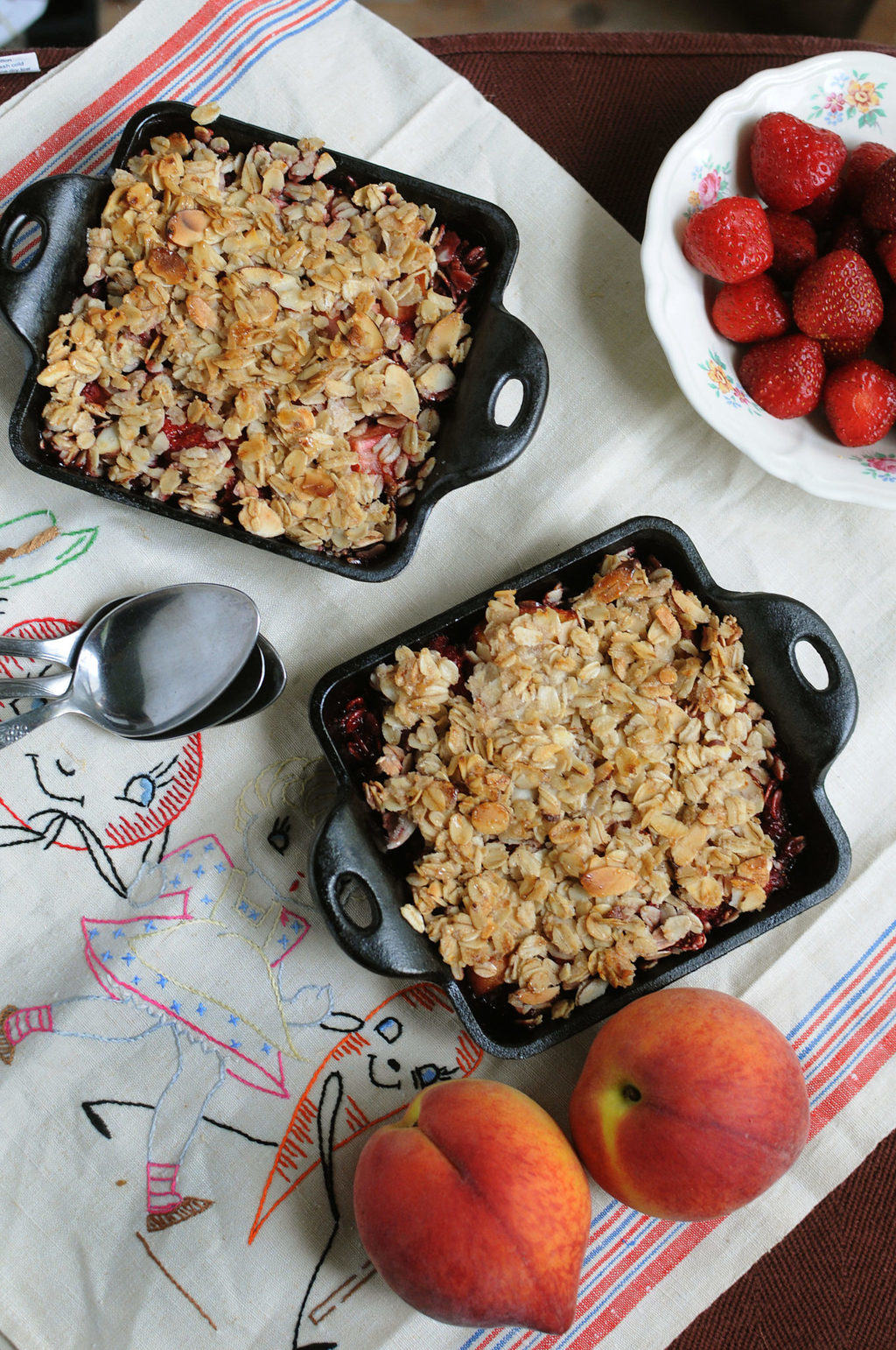 Strawberry Peach Crisp from EatinontheCheap.com