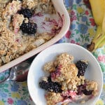 Blackberry Banana Baked Oatmeal