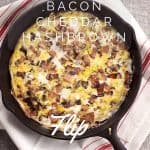 Bacon Cheddar Hashbrown Flip