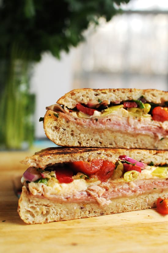 Muffaletta Style Italian Party Panini