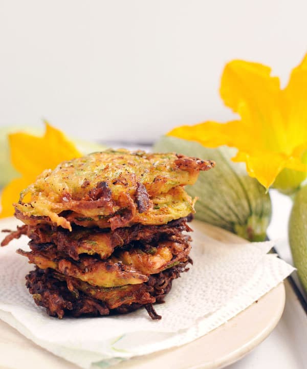 Cheddar Bacon Zucchini Fritters