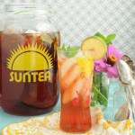 Raspberry Lime Sun Tea