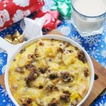 Sausage Cheddar Apple Breakfast Casserole