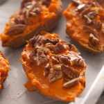 Maple Pecan Twice Baked Sweet Potatoes