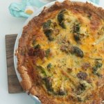 Keto Broccoli Bacon Cheddar Quiche