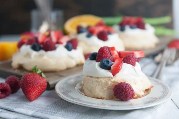 Sugar Free Meringues with Orange Mascarpone Cream