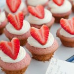 Mini Strawberry Jam Cupcakes