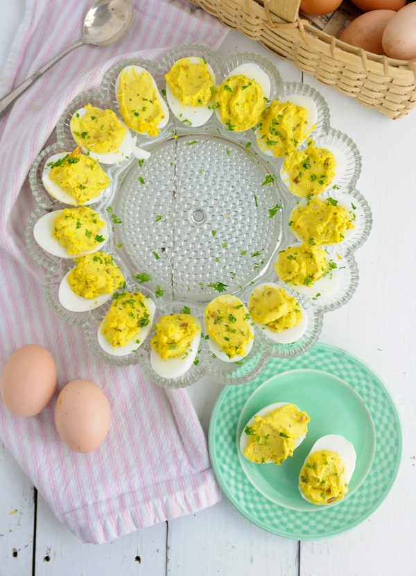 Bacon Blue Cheese Deviled Eggs
