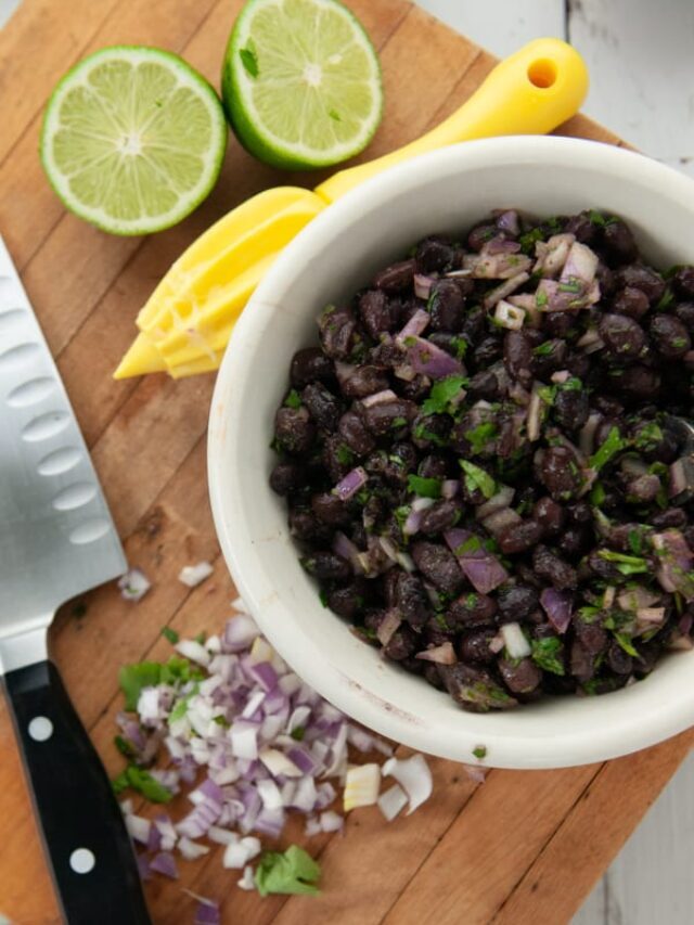 Cinco De Mayo Side Dish Black Bean Salad Recipe