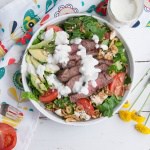 lack and Blue Steak Salad