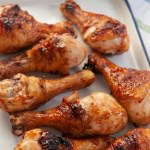 Ginger Peach Barbecued Chicken Legs