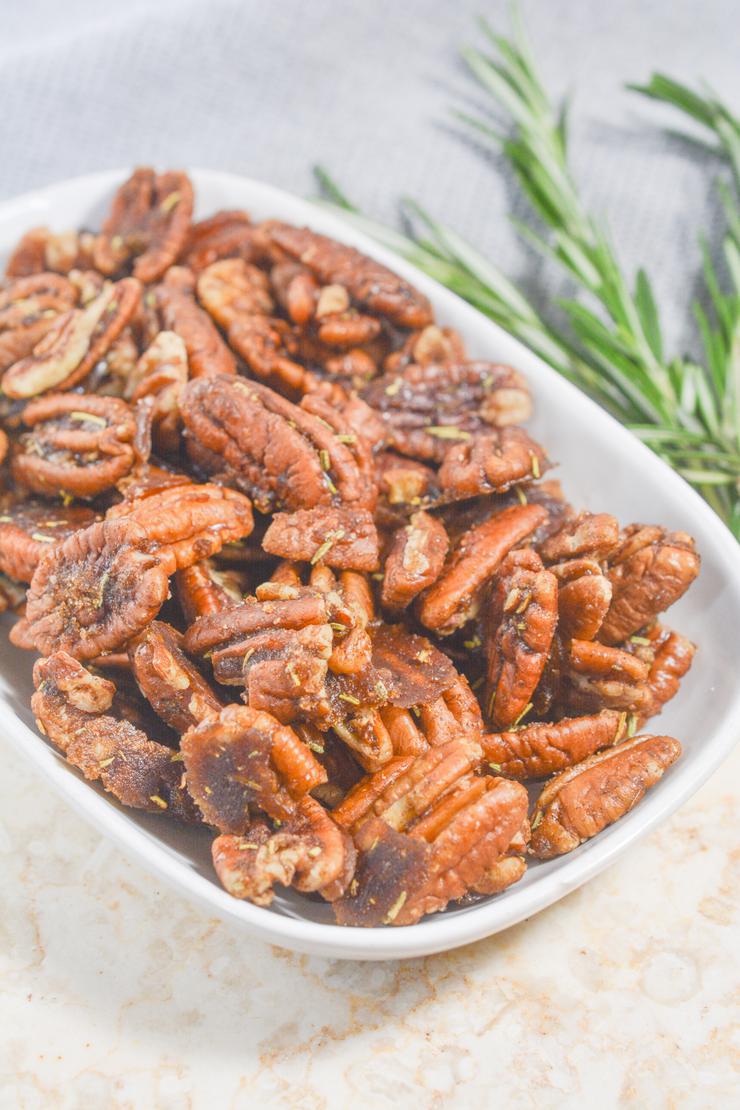 Keto Spiced Pecans - Low Carb Gluten Free Snacks