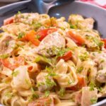 Creamy Chicken Fajita Pasta - Easy Chicken Pasta Dinner Recipe